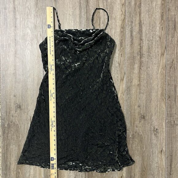 ASTR the Label‎ Dress Gabi Leopard Velvet Womens L Short Mini Slip Sleeveless - Picture 9 of 16
